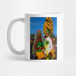 With Bananas on the head and yellow green costumes they look wonderful Mug